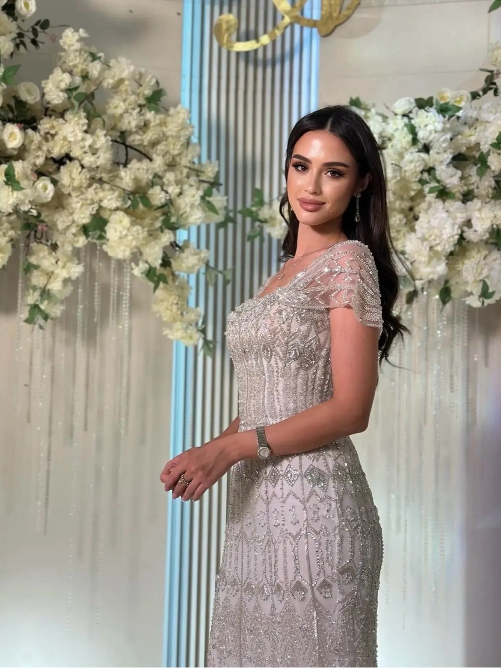 Elegant Embellished Evening Dress
